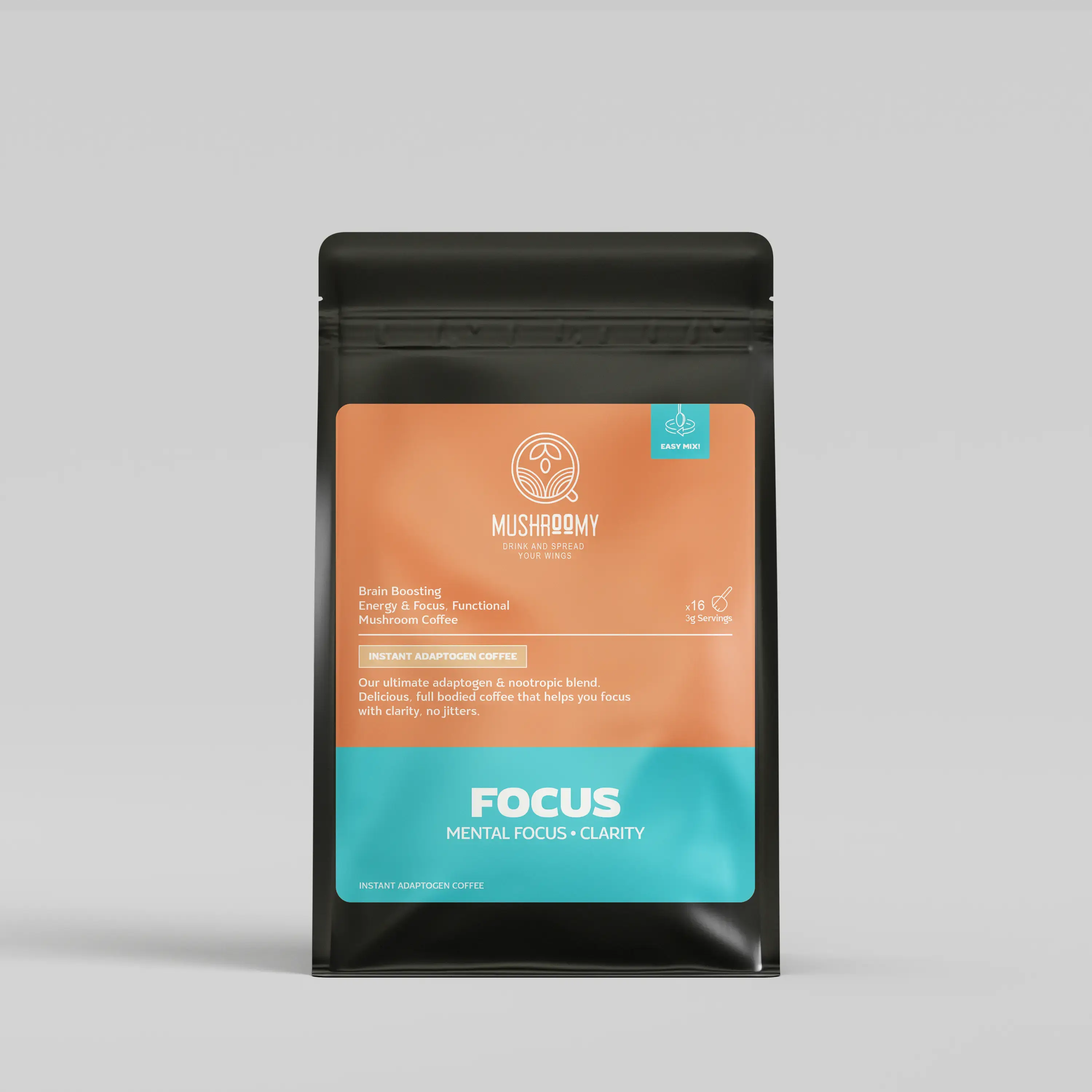 FOCUS – Instant Mushroom Coffee for Focus, Calm & Natural Energy Mushroomy Pakistan