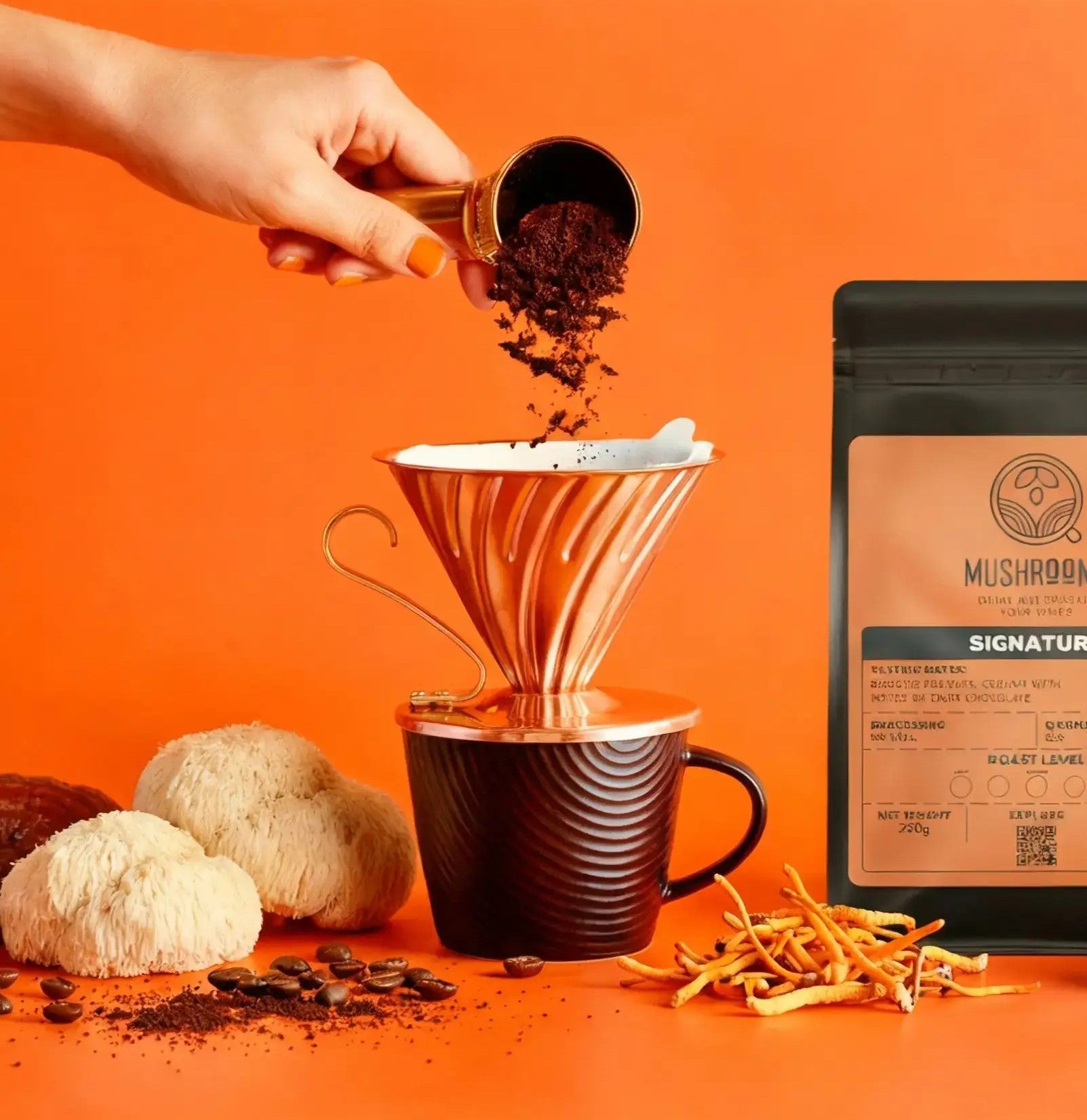 Signature Mushroom Coffee - Focus, Energy & Performance Mushroomy Pakistan