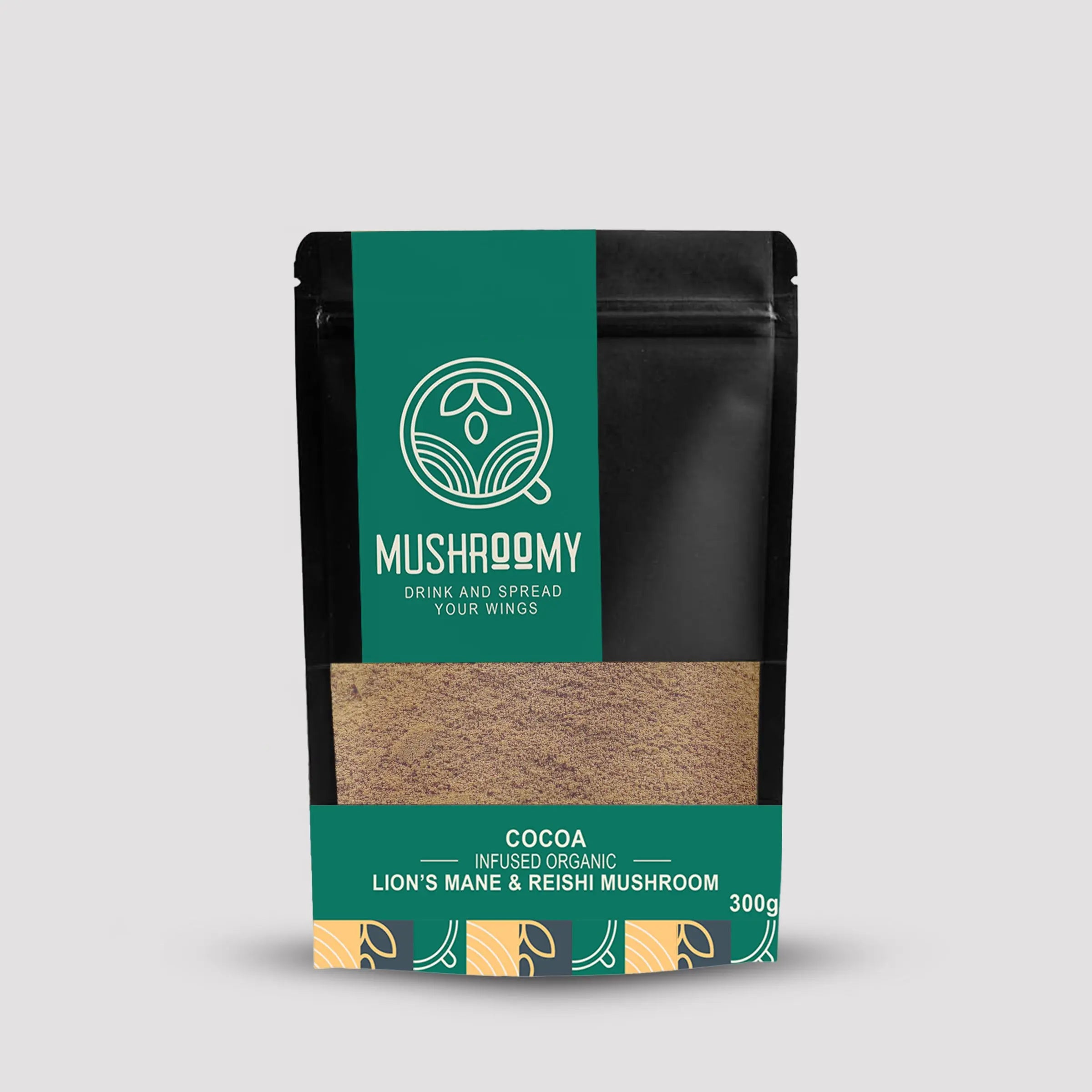 Mushroom-infused cocoa with Lion’s Mane and Reishi for mood and immunity
