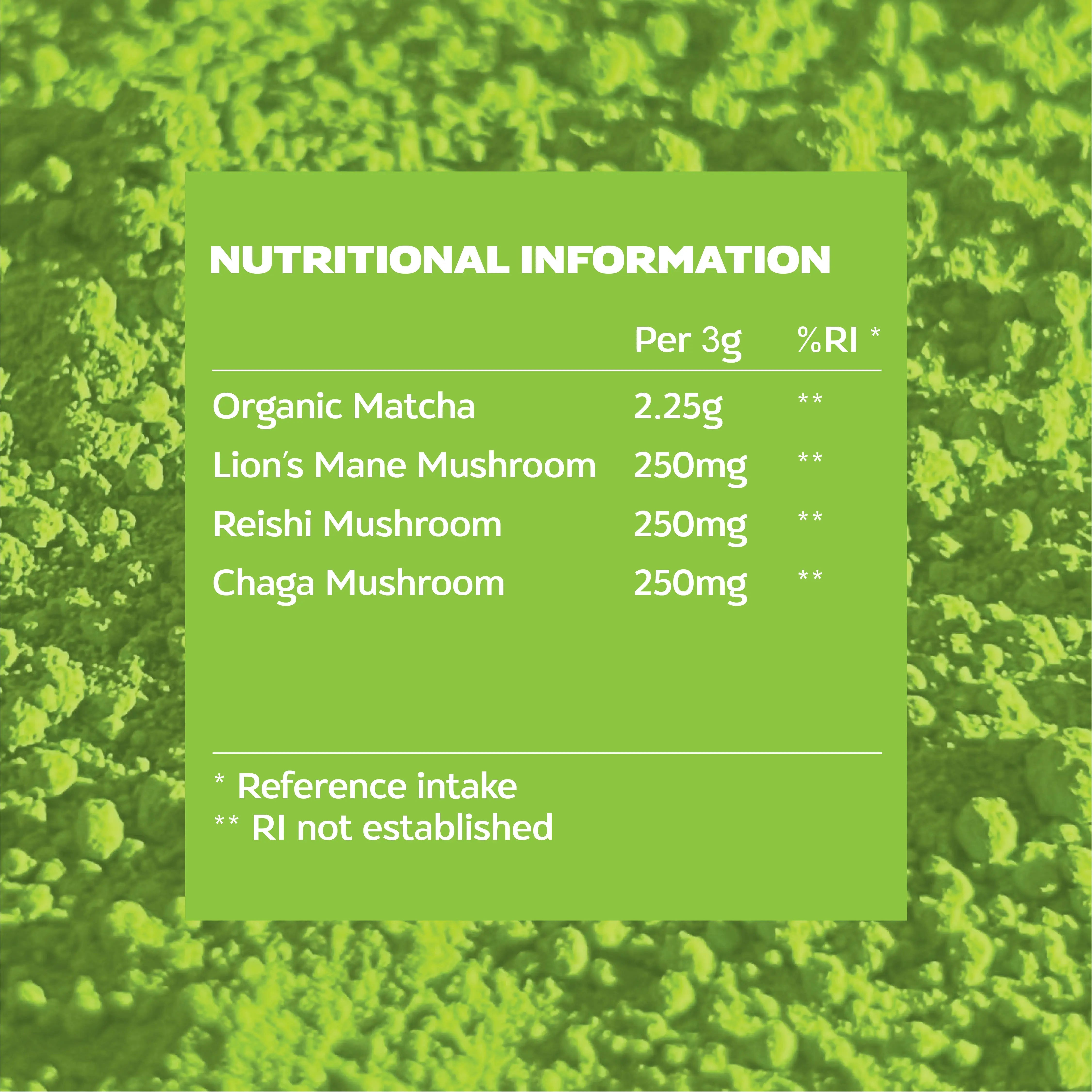 Matcha Blend – Instant Adaptogens Matcha for Focus, Energy & Vitality Mushroomy Pakistan