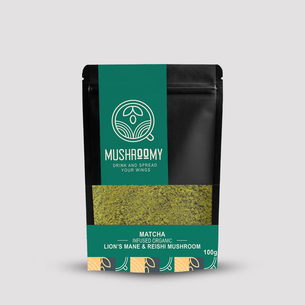 Lion’s Mane & Reishi infused matcha – organic mushroom blend for calm energy
