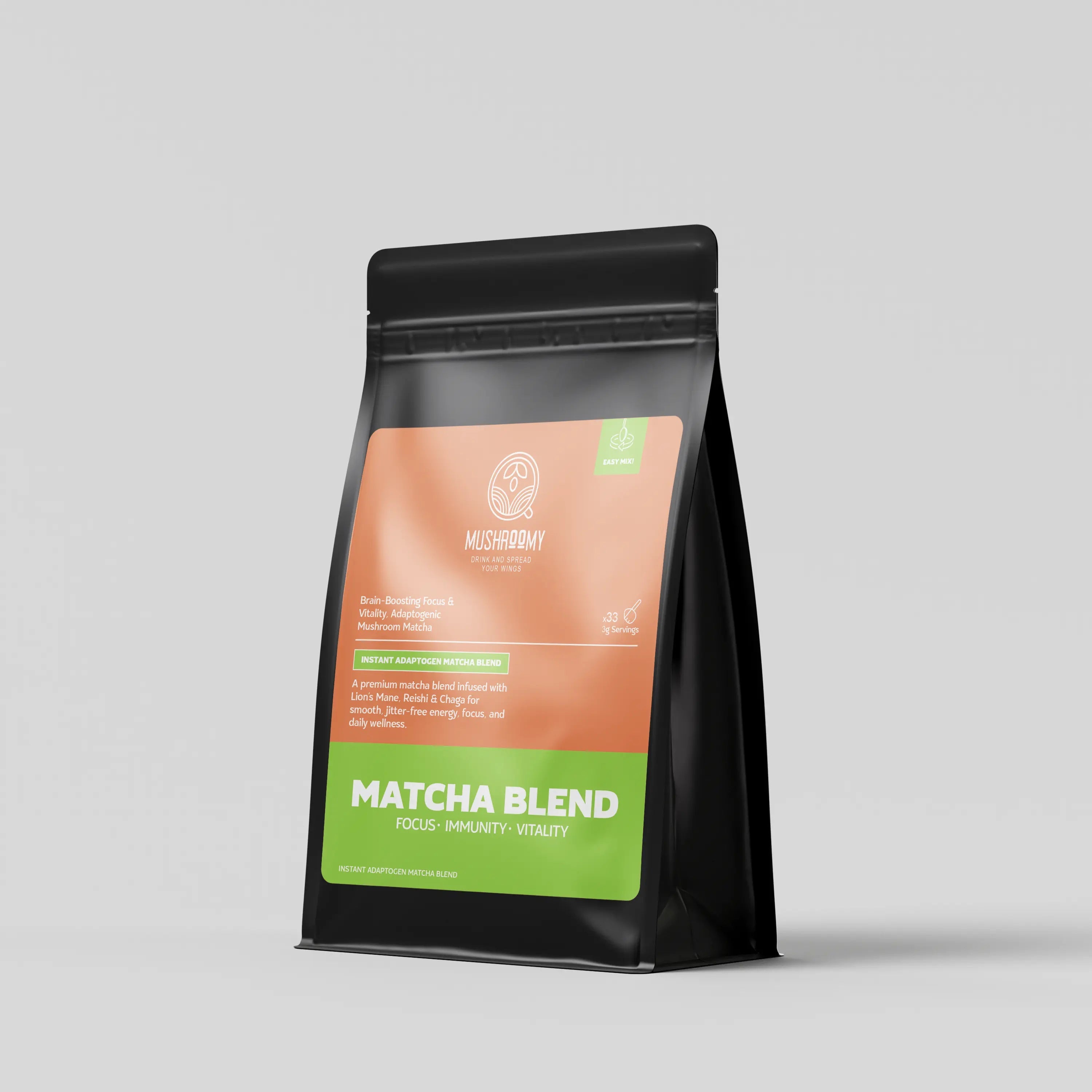 Matcha Blend – Instant Adaptogens Matcha for Focus, Energy & Vitality Mushroomy Pakistan