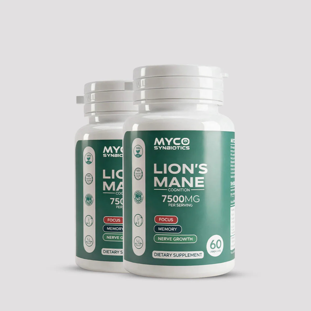 Lion's Mane Mushroom Capsules – Organic Brain-Health Supplement Mushroomy Pakistan