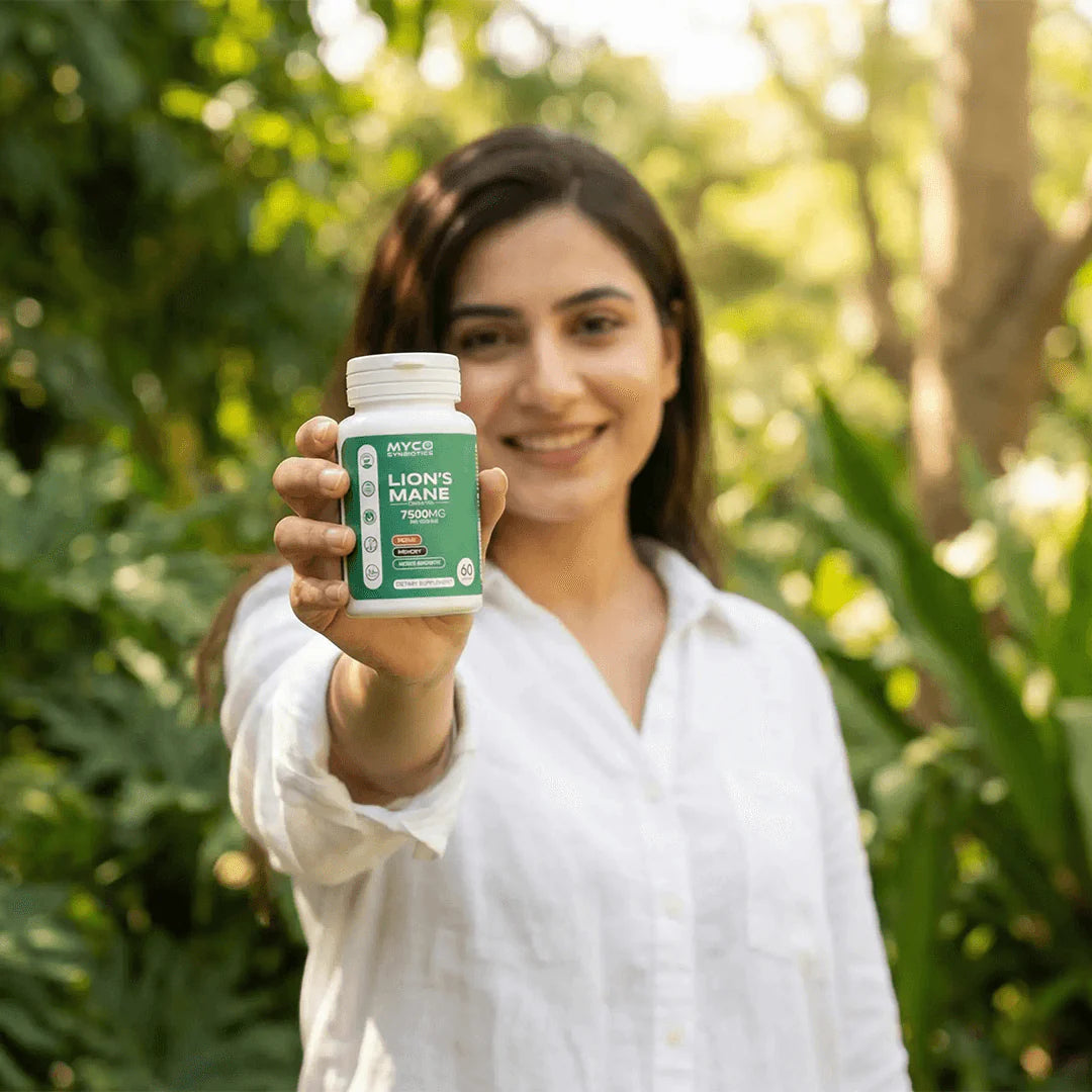 Lion's Mane Mushroom Capsules – Organic Brain-Health Supplement Mushroomy Pakistan