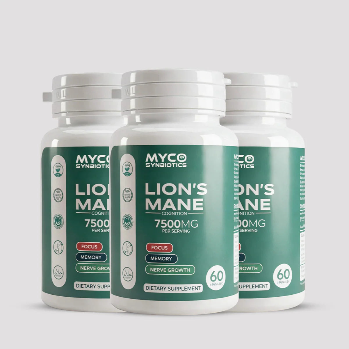 Lion's Mane Mushroom Capsules – Organic Brain-Health Supplement Mushroomy Pakistan